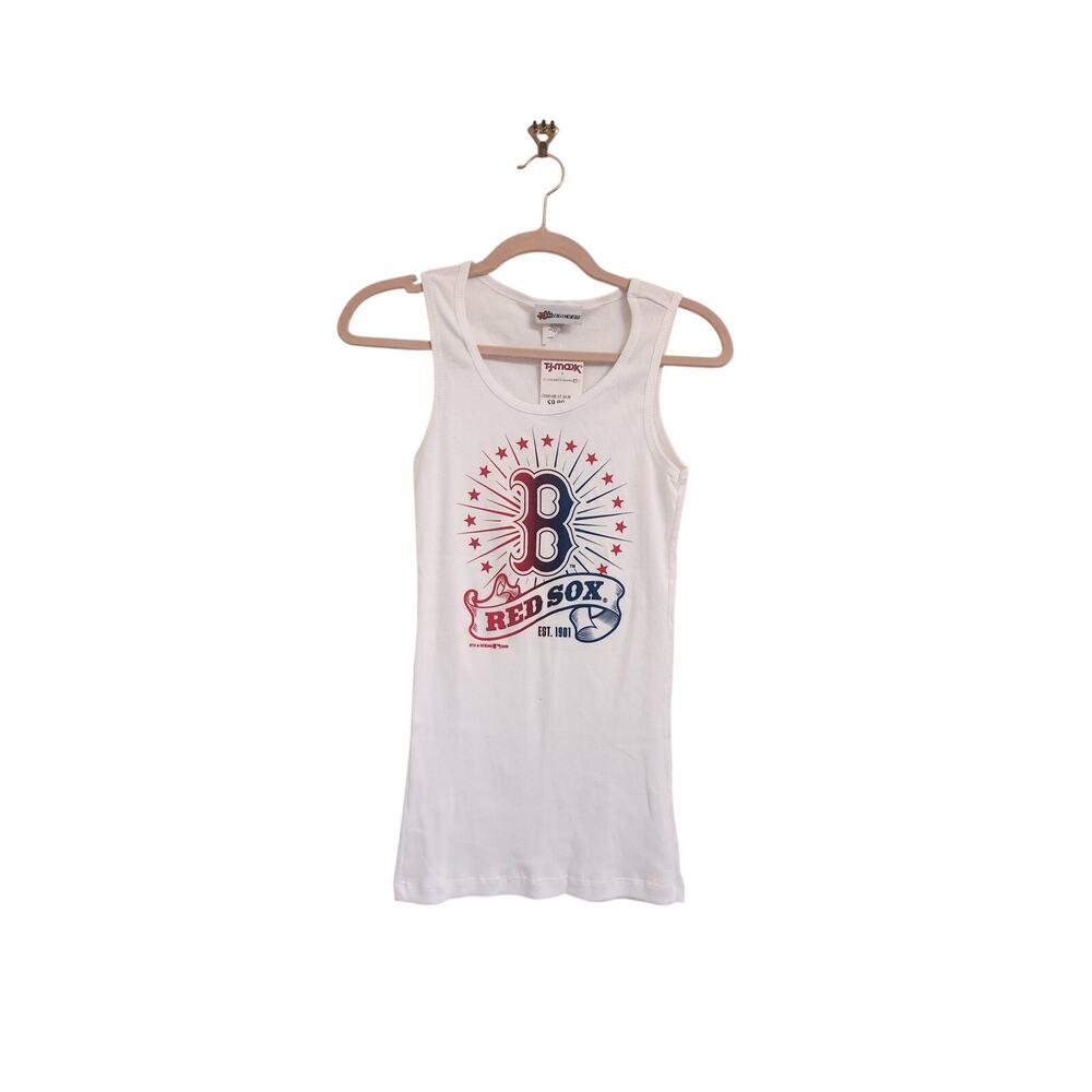 NWT Stin And Ocean Red Sox Tank White L